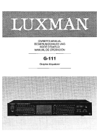 Luxman G-111-Owners-Manual 